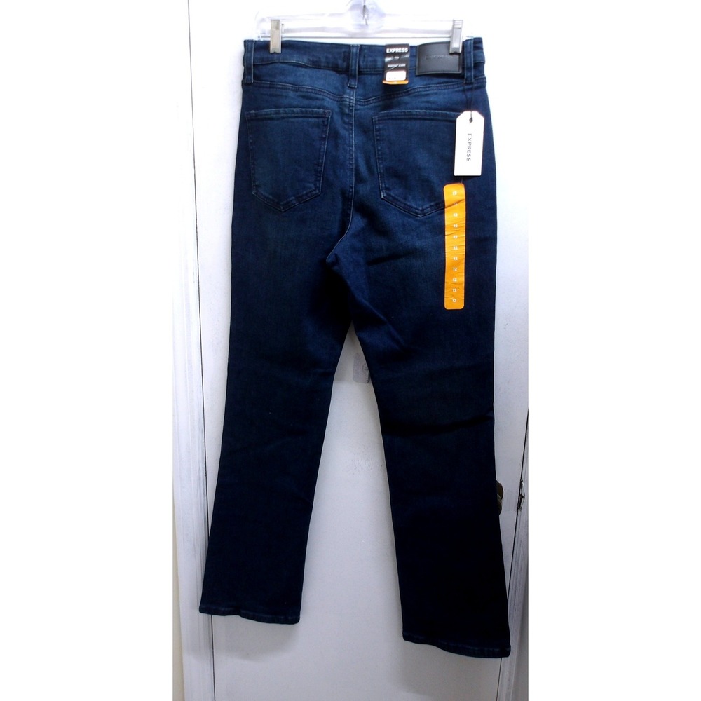 Express Bootcut‎ Jeans Dark Wash Denim Pants Size 12(32w"x31") NWT $88 / #26594